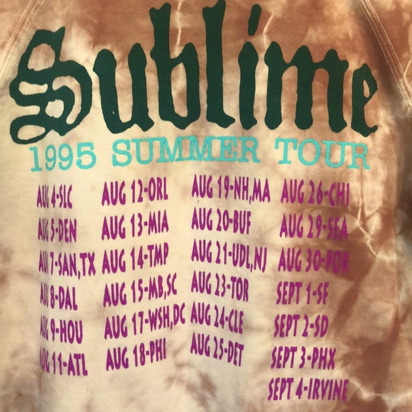 Independent Trading Company Hoodie Sublime 1995 Summer Tour Tie Dyed Look Size S - Picture 3 of 7